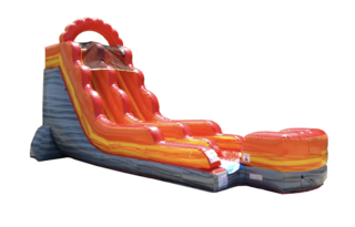  Fire Red Marble Water Slide